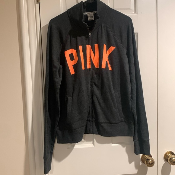PINK Victoria's Secret Jackets & Blazers - 🩶🧡Victoria’s Secret PINK Jacket🧡🩶